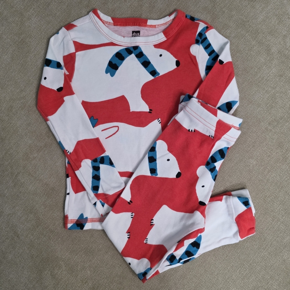 🌲Tea Collection Polar Bear Pajama Set | Size 4 | Bundle Deal!
